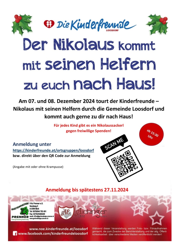 Einladung zum Nikolo-Besuch