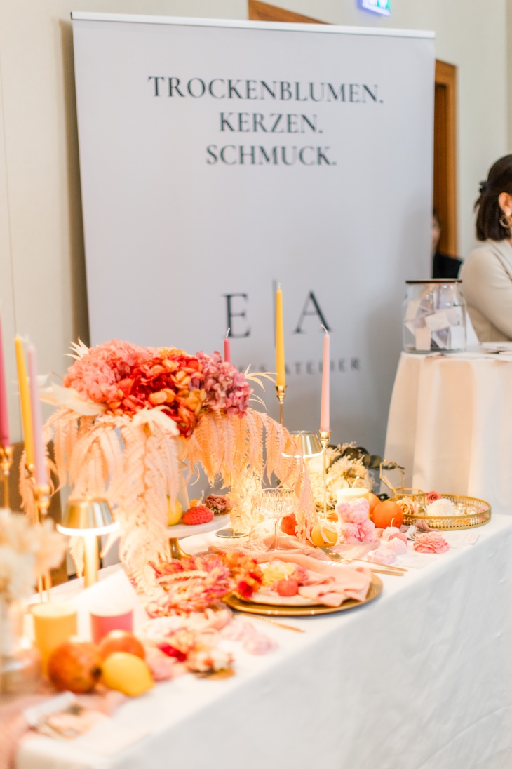 Der wunderschöne Stand von Elise’s Atelier beim Wedding Sparkle im Ritz-Carlton Wien.